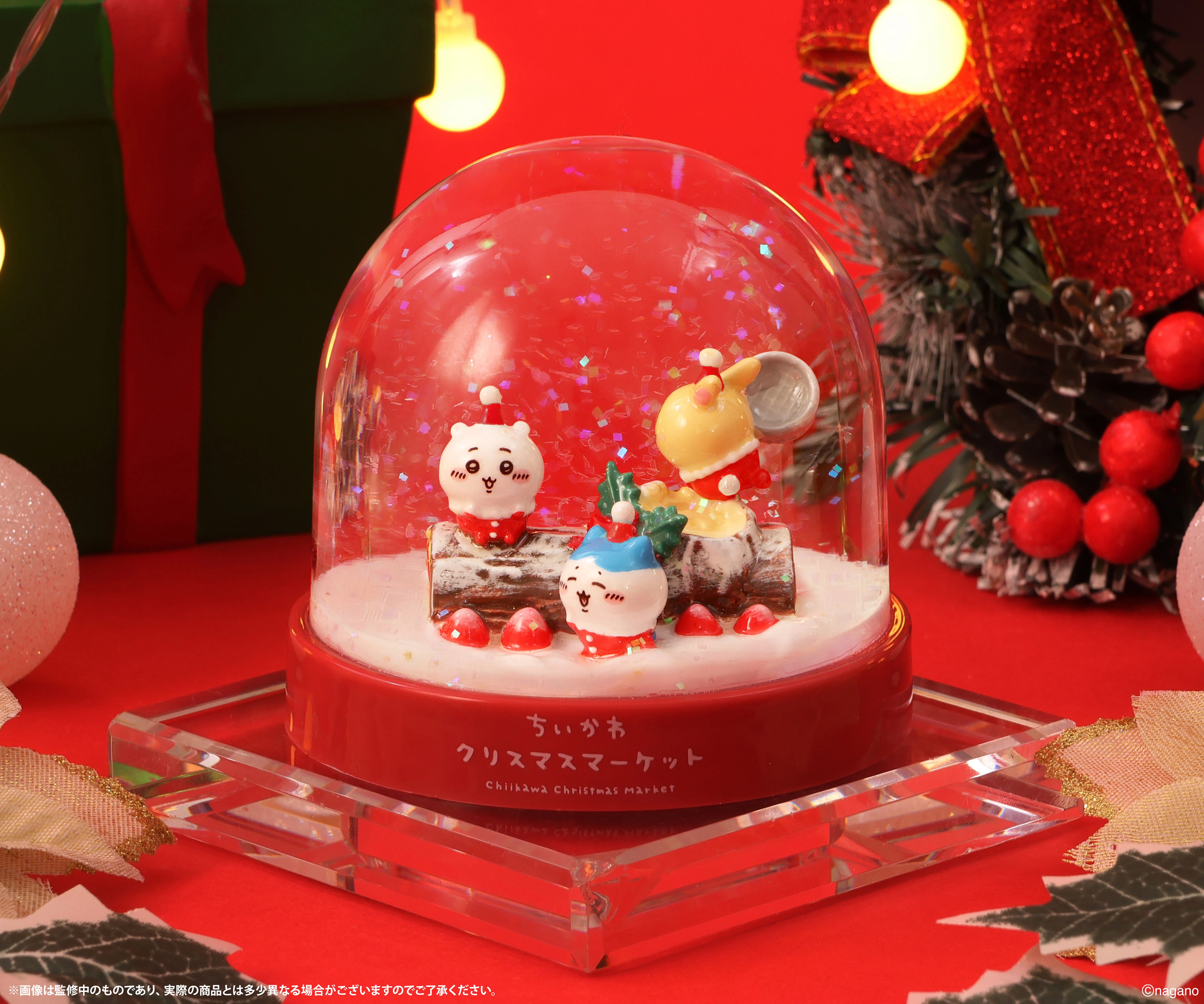 ちいかわクリスマスマーケット ブッシュドノエルなスノードーム 商品画像5