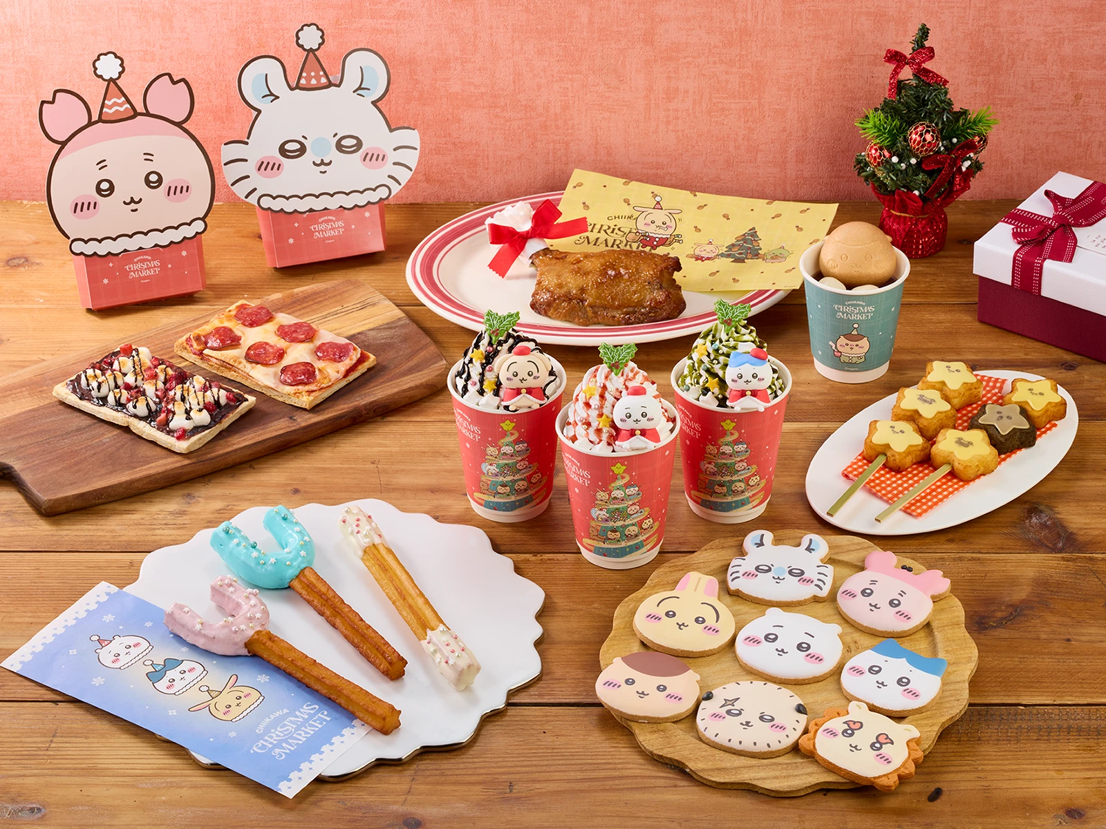 ちいかわクリスマスマーケットのフードメニュー一覧イメージ
