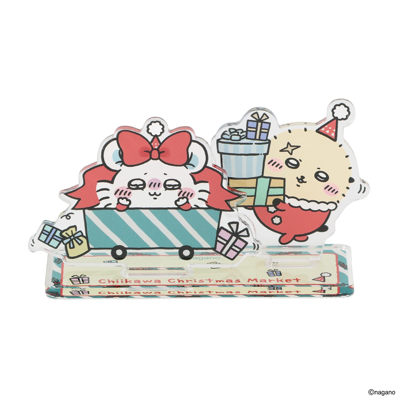 ちいかわクリスマスマーケット レイヤーアクリルスタンド（モモンガとラッコ）