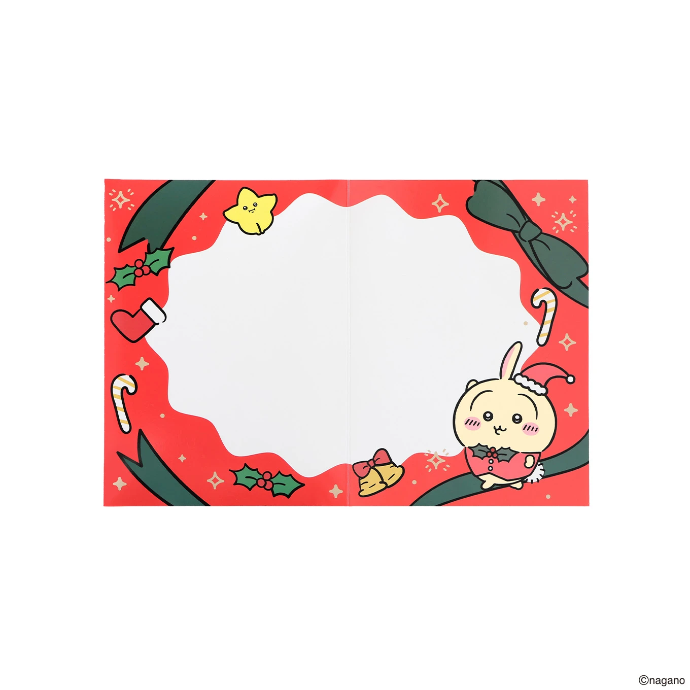 ちいかわクリスマスマーケット くるくる回るうさぎのクリスマスカードセット 商品画像3