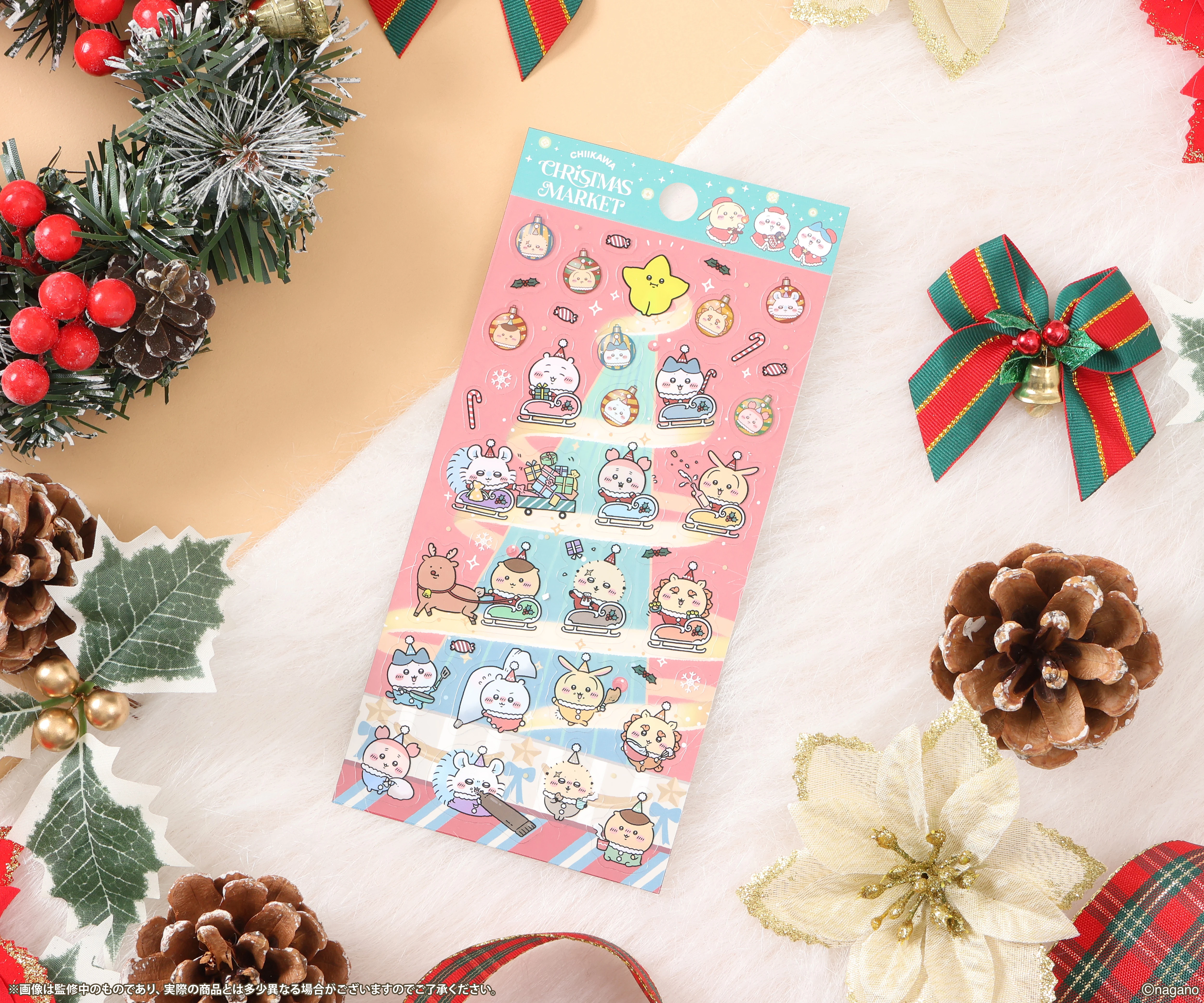 ちいかわクリスマスマーケット クリスマスステッカーシート 商品画像2