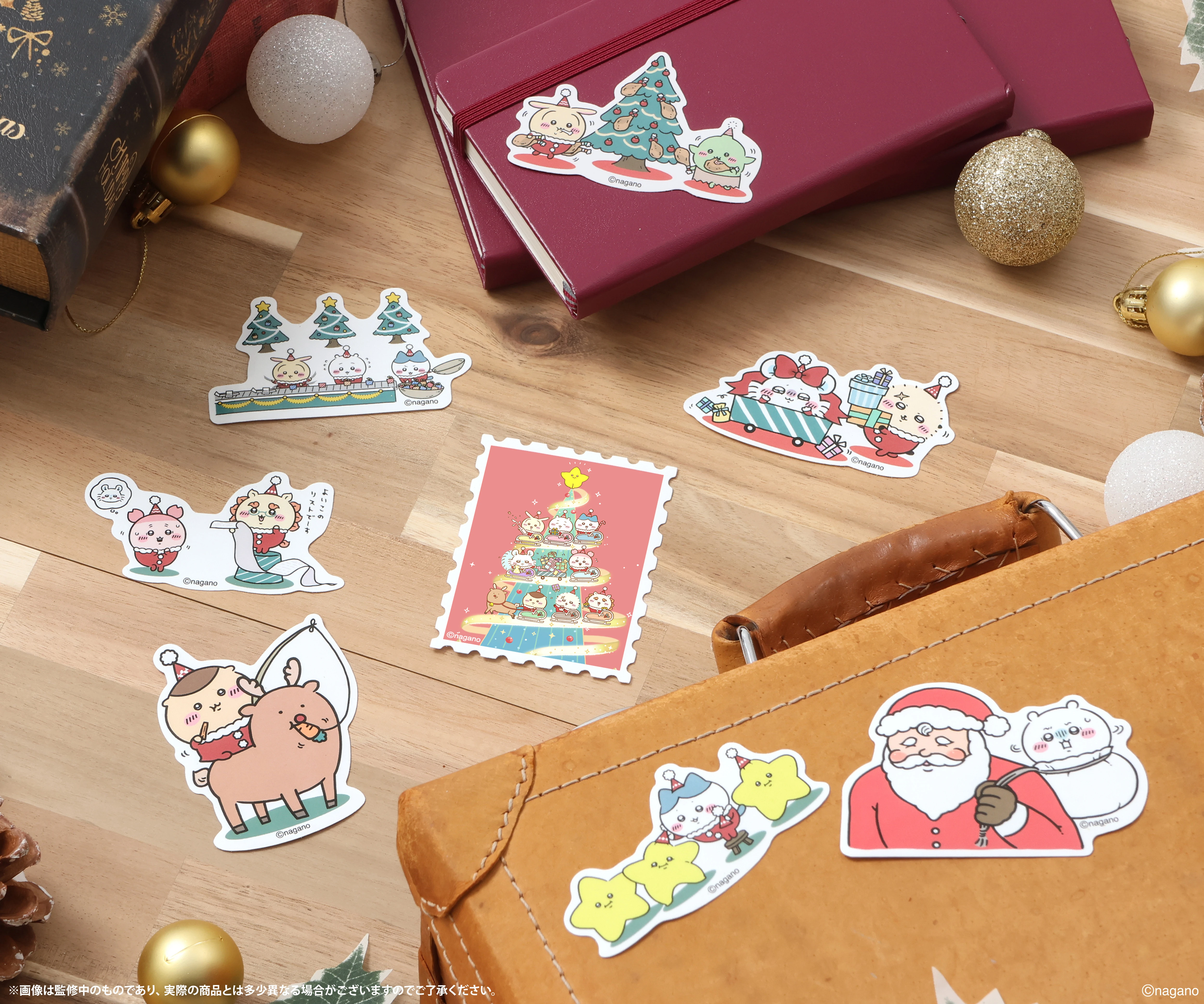 ちいかわクリスマスマーケット ビッグダイカットステッカー（サンタさん） 商品画像2