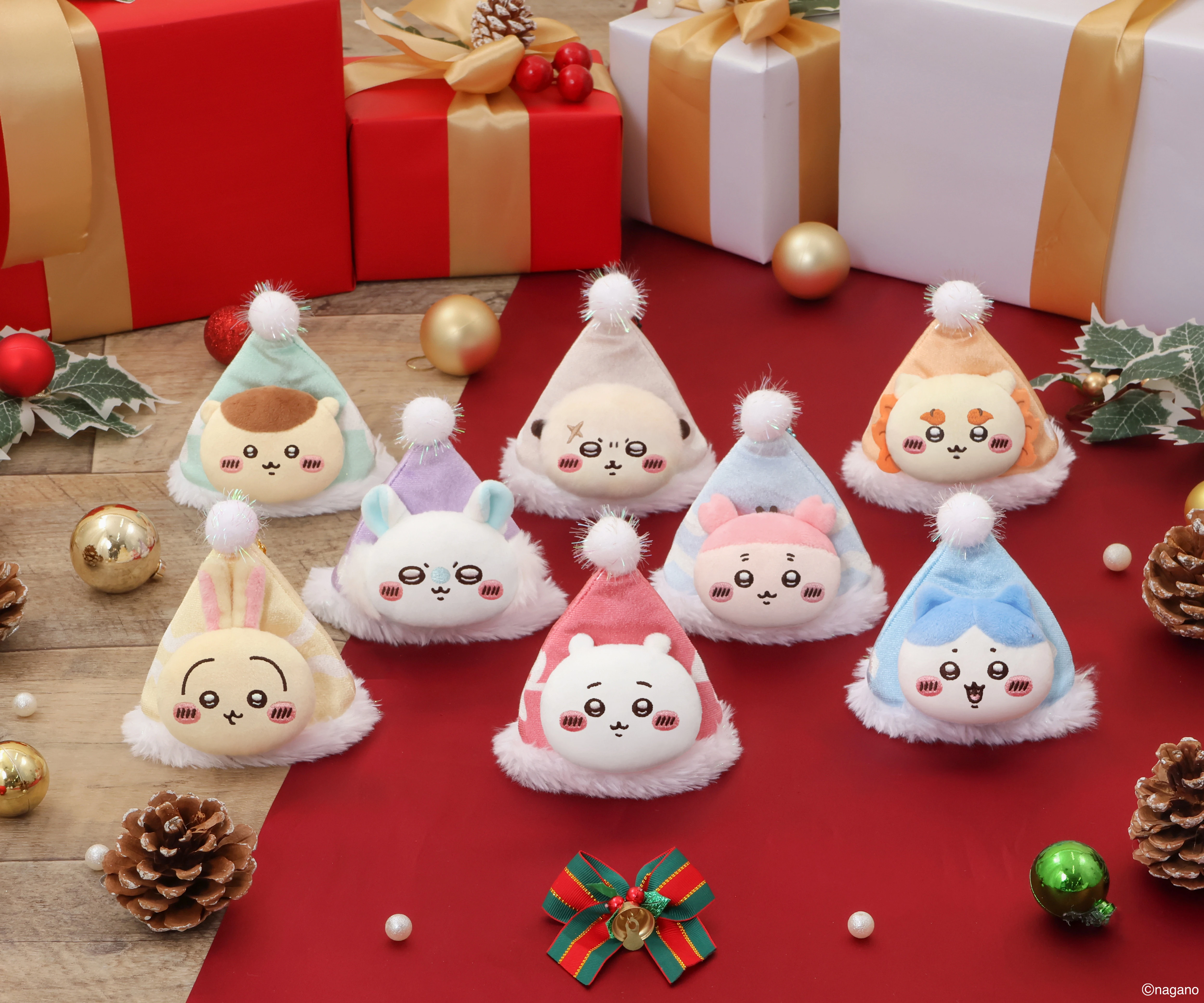 ちいかわクリスマスマーケット サンタさんの帽子キーホルダー（モモンガ） 商品画像2