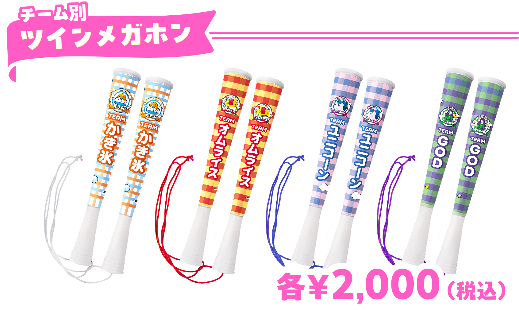 チーム別ツインメガホン